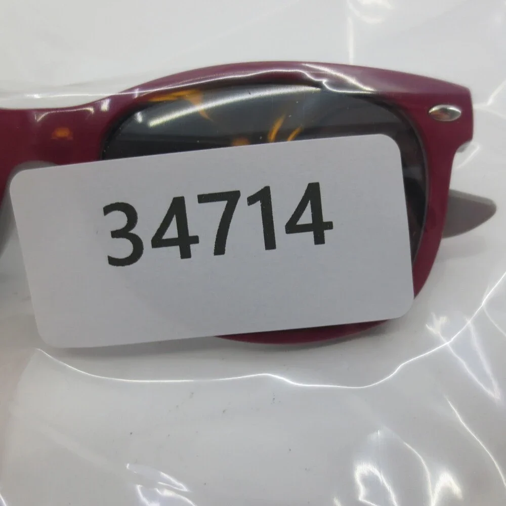 Ray-Ban Junior RJ 9052S 177/87 Bordeaux Red Grey Wayfarer Sunglasses 47mm